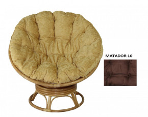 Кресло Papasan Swivel (Ротанг №4, ткань Matador 010) в Обь - ob.mebelnovo.ru | фото