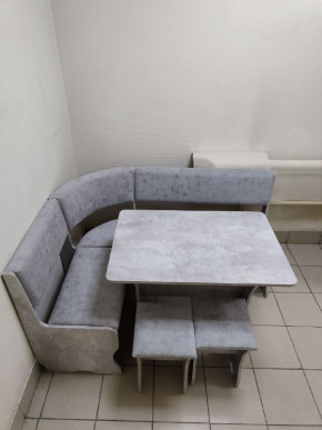 Кухонный уголок Миссия V велюр (цемент) в Обь - ob.mebelnovo.ru | фото