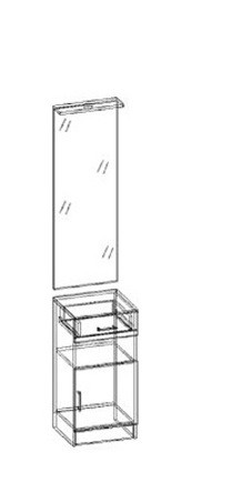 Машенька зеркало с тумбой в Обь - ob.mebelnovo.ru | фото