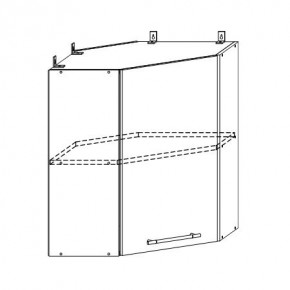 Монако ВПУ 600 шкаф верхний угловой в Обь - ob.mebelnovo.ru | фото