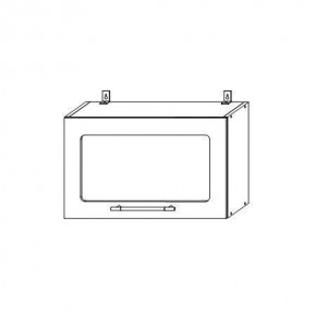 Опера ВПГС 600 шкаф верхний горизонтальный со стеклом в Обь - ob.mebelnovo.ru | фото