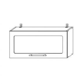 Опера ВПГС 800 шкаф верхний горизонтальный со стеклом в Обь - ob.mebelnovo.ru | фото