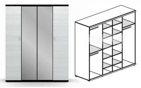 Шкаф 4-х дверный Гретта СБ-207 в Обь - ob.mebelnovo.ru | фото