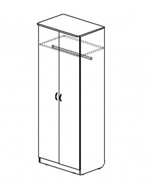 Шкаф распашной 2-х створчатый в Обь - ob.mebelnovo.ru | фото