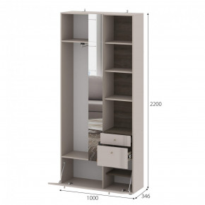 Вешалка с зеркалом Одетта (ВШ1) в Обь - ob.mebelnovo.ru | фото